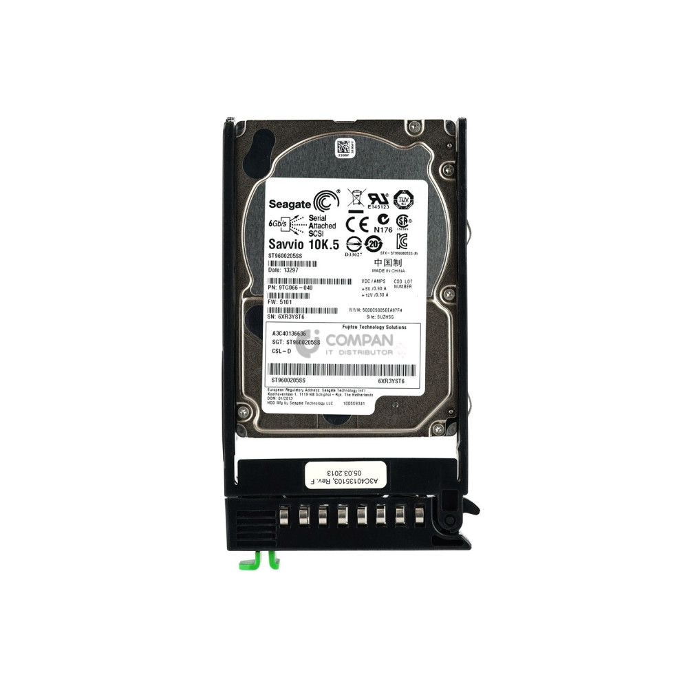 A3C40136636 FUJITSU HDD 600GB 10K SAS 6G 2.5" SFF